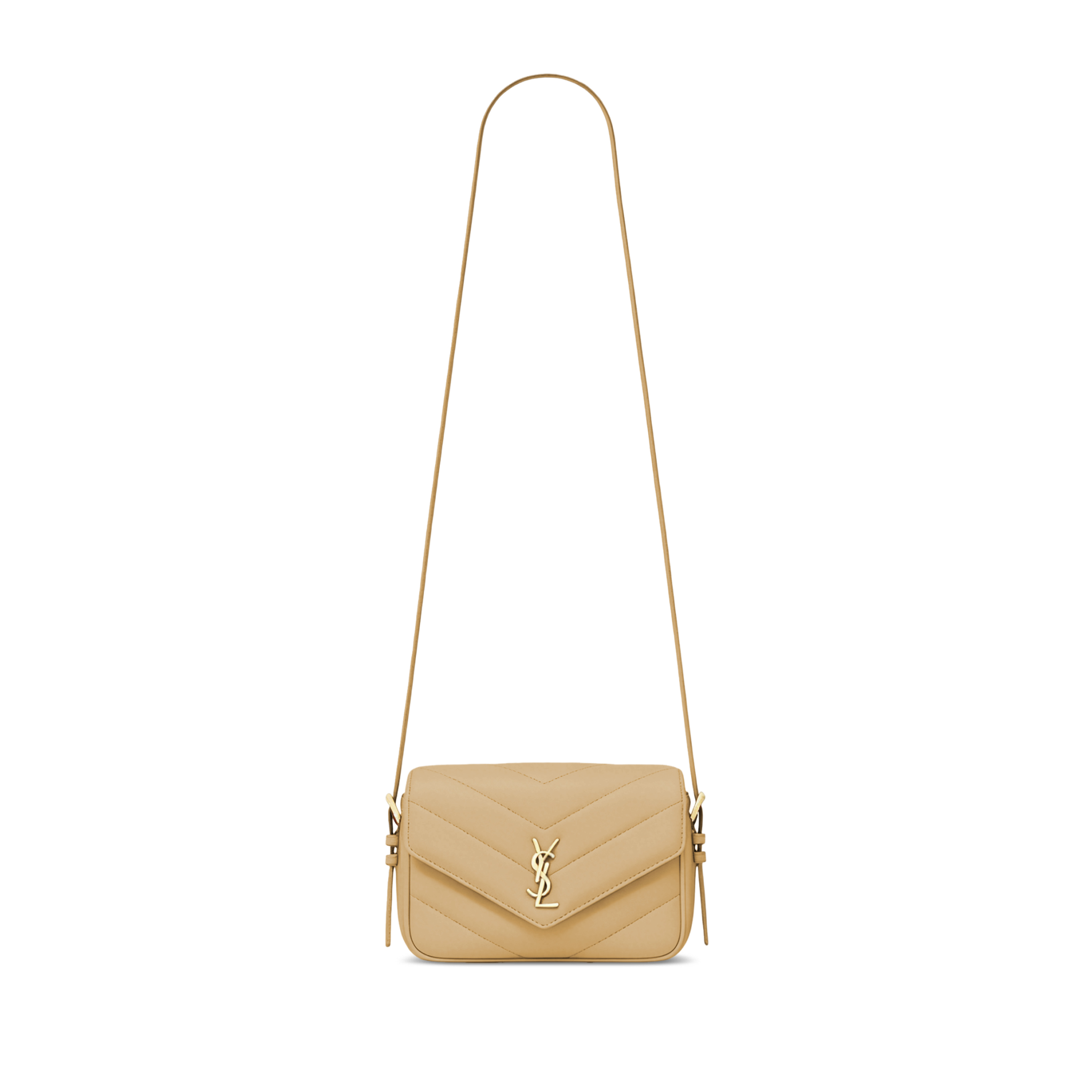 YSL LOULOU TOY CROSSBODY IN MATELASSÉ LAMBSKIN 873156 (21*14*5cm)